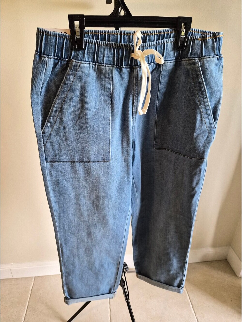 Buffalo David Bitton Light Blue Denim Jogger Pants Medium 0212